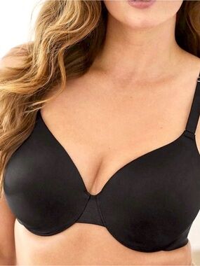 Soma Vanishing 360 Perfect Coverage Black   Underwire Bra Sz 38DD